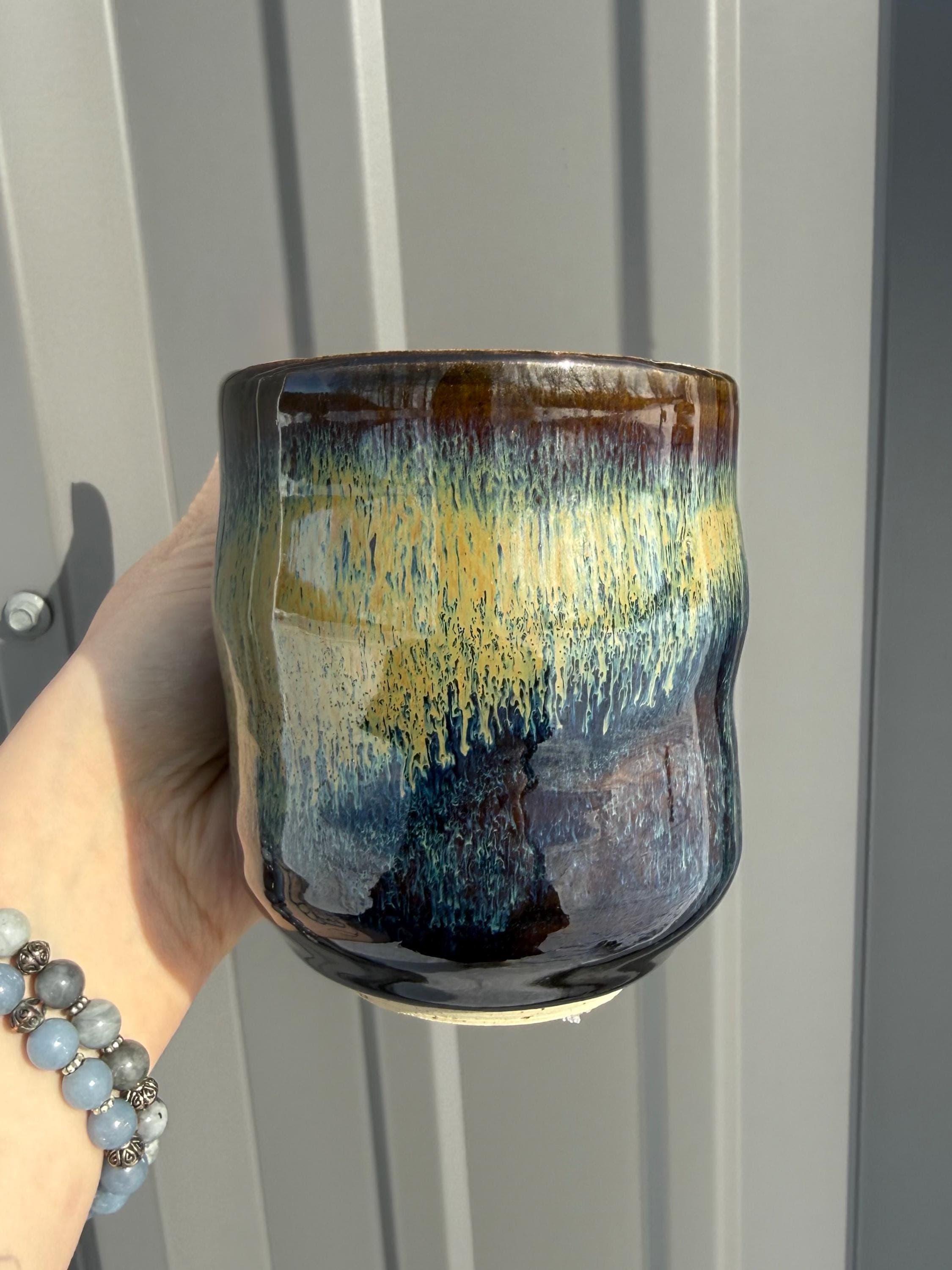 Mossy Bubble Mug Handmade