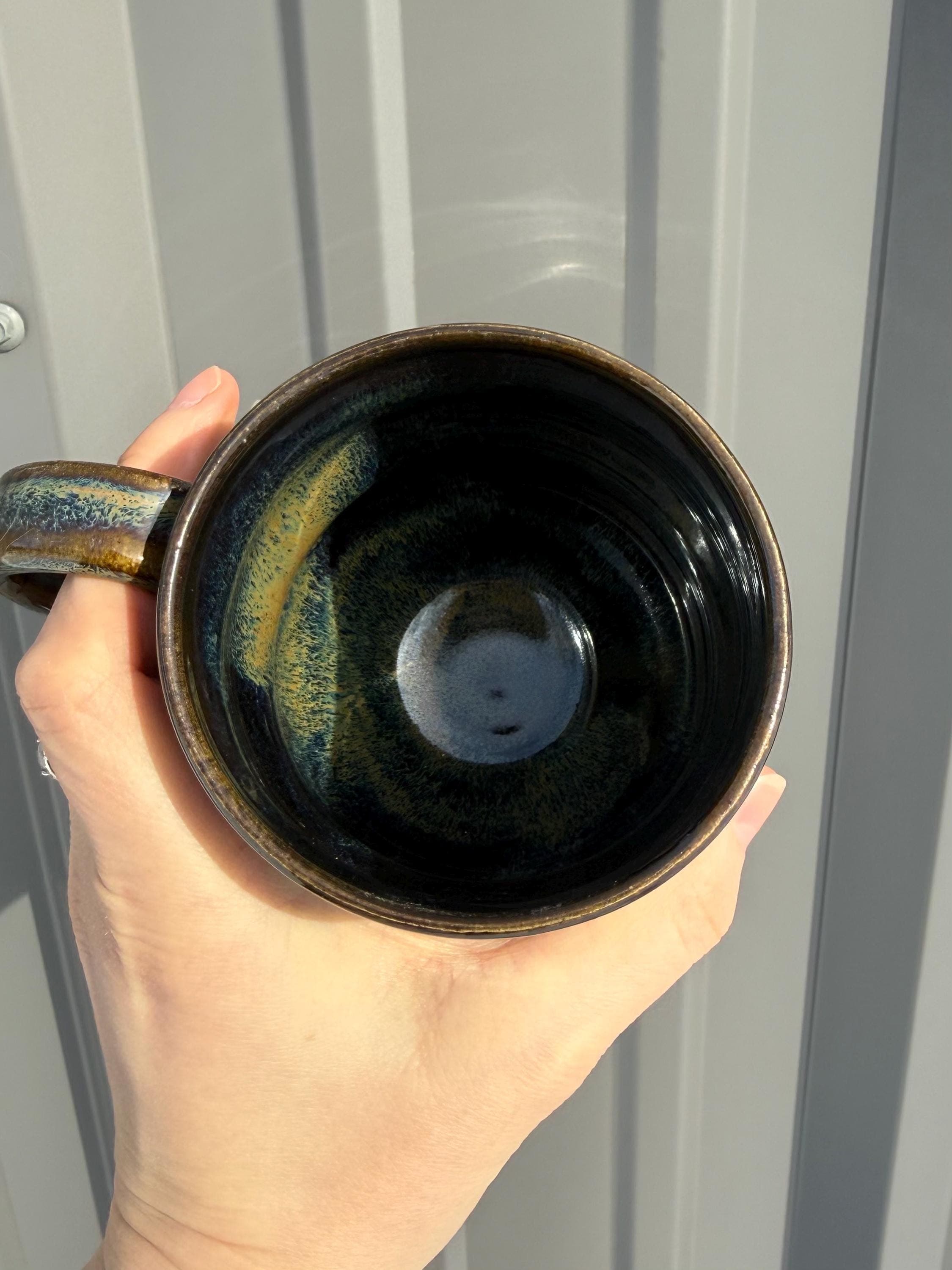 Mossy Bubble Mug Handmade