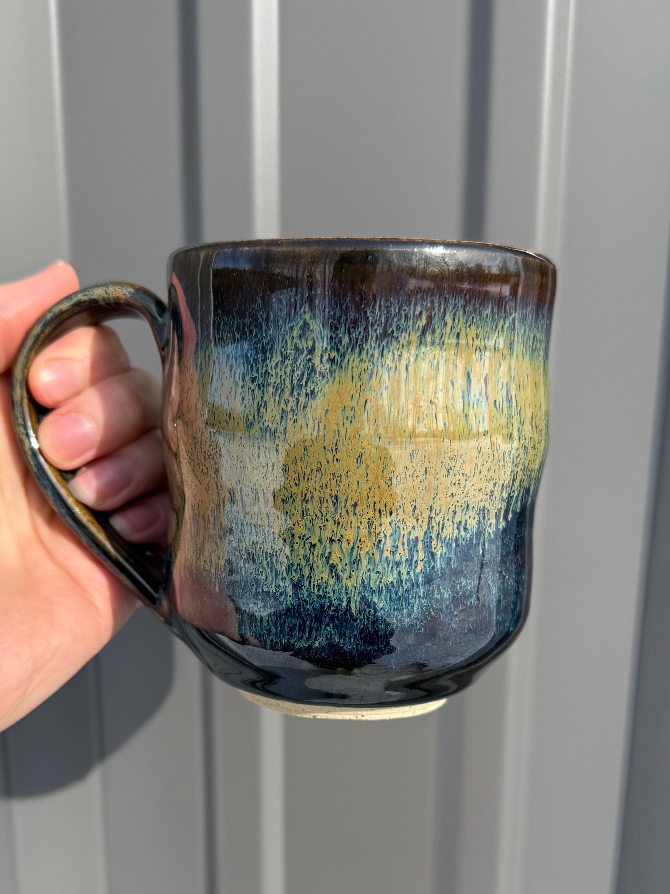 Mossy Bubble Mug Handmade