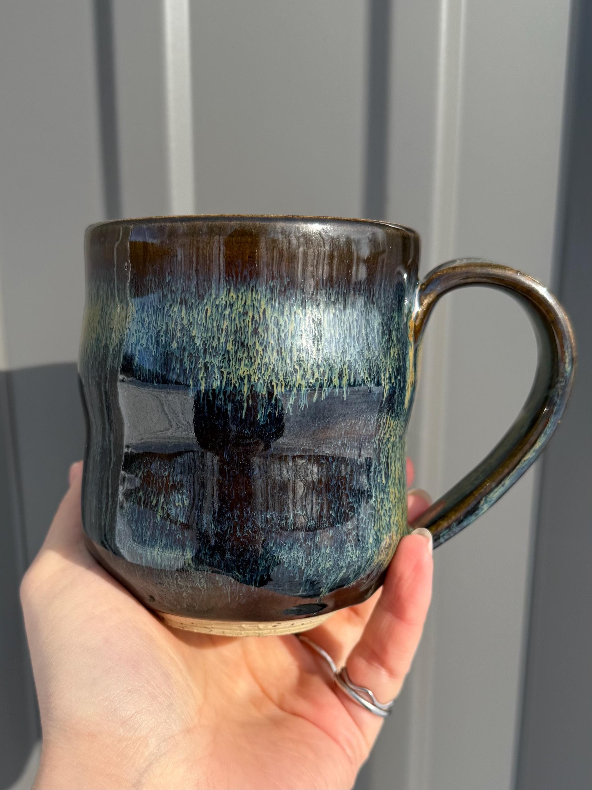 Mossy Bubble Mug Handmade