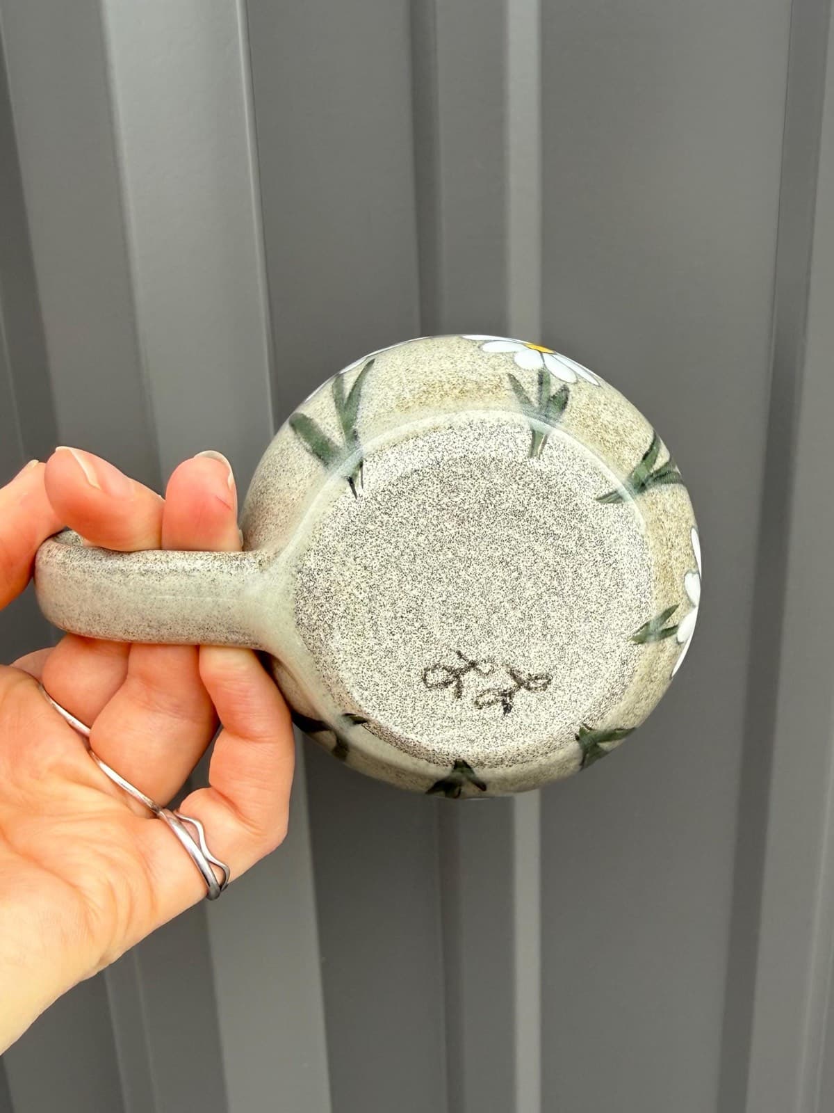 Hand Painted Daisy Ceramic Mug