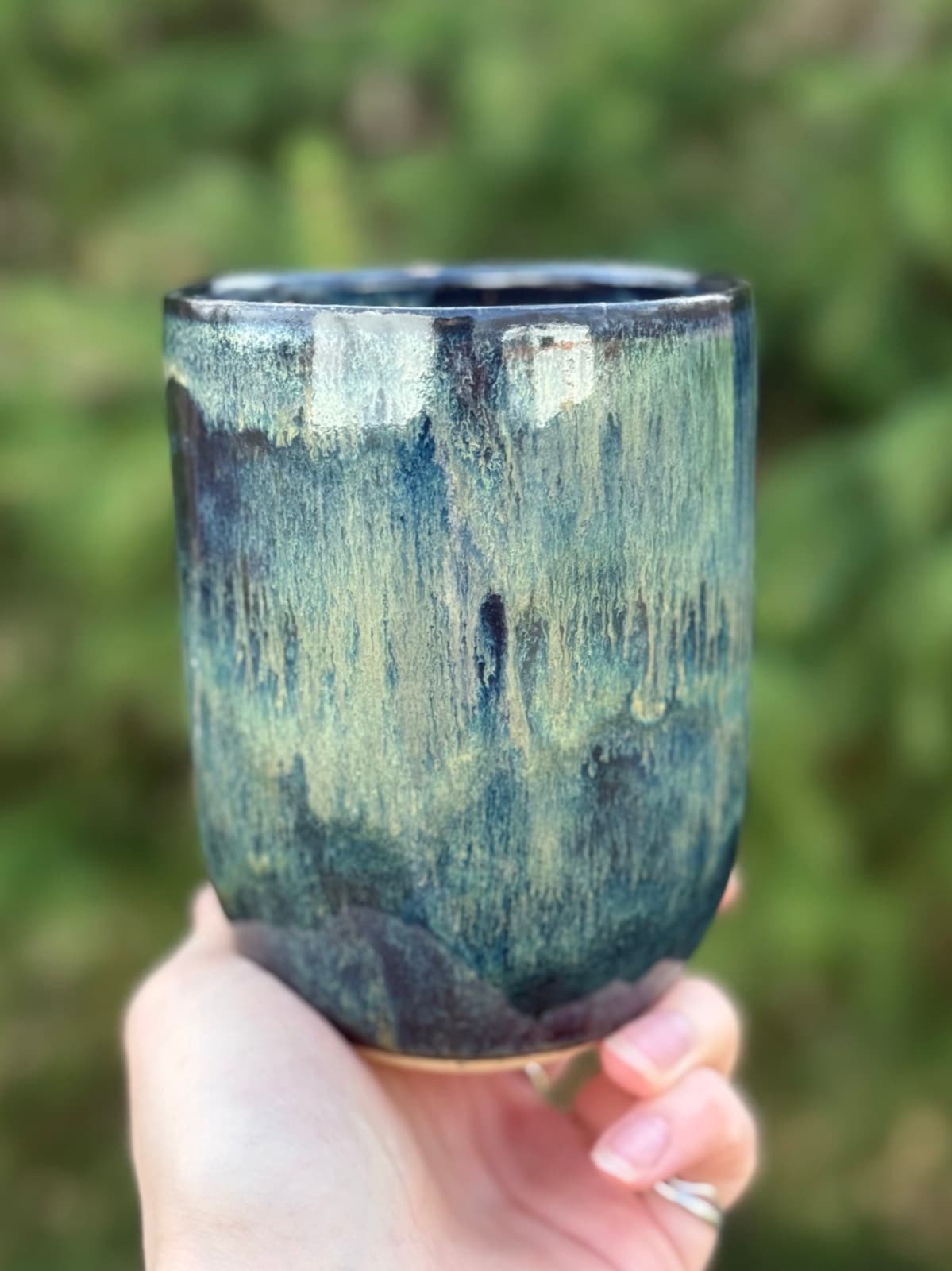 Waterfall red iron oxide tall cup