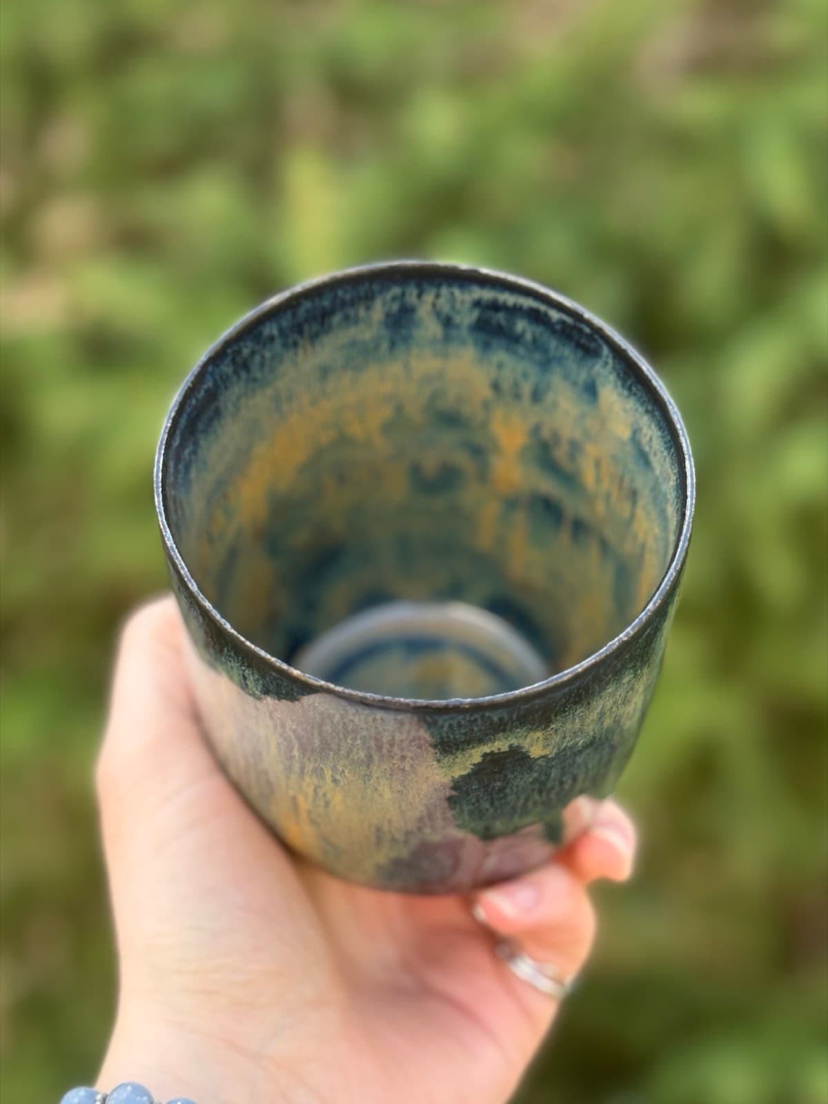 Waterfall red iron oxide tall-ish cup